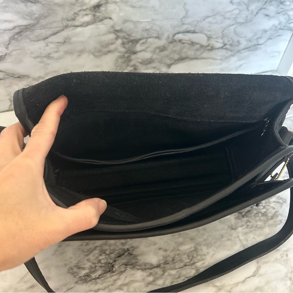 Coach Ridgefield 9812 Black Leather VTG Vintage 90s Y2K Coach crossbody J9D-9812 - Picture 12 of 15